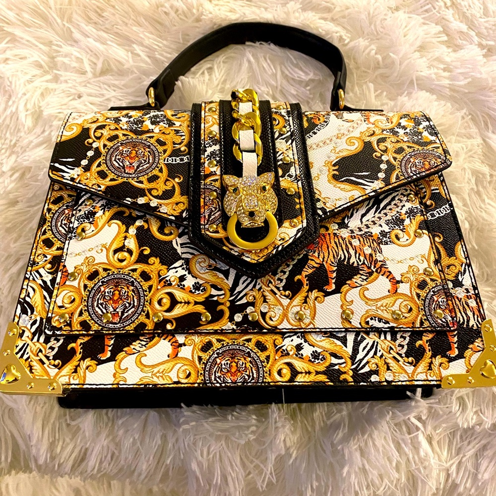 COPY - Aldo purse black with gold print